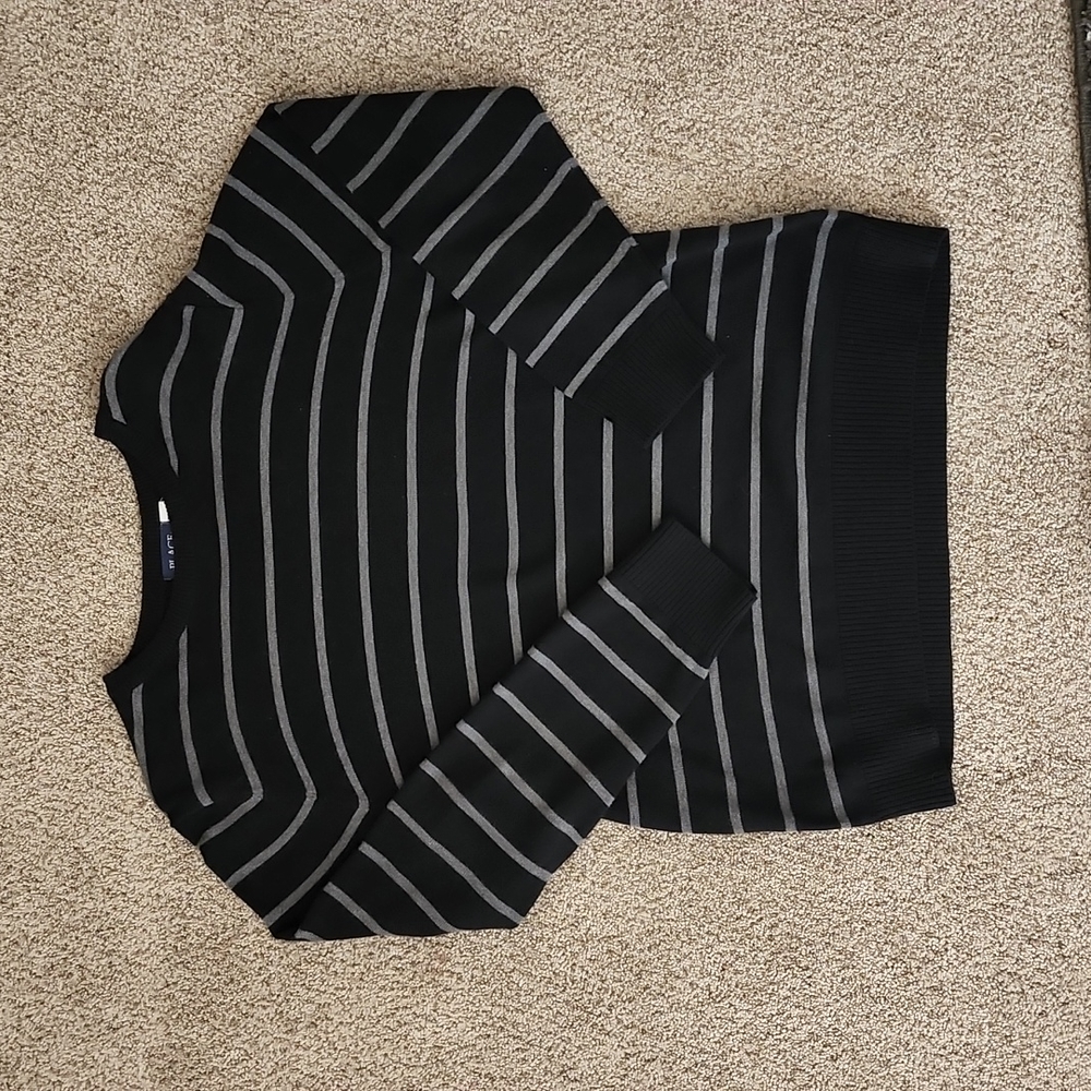 The Children's Place, black/gray soft crewneck sweater, boys XXL (16), EUC